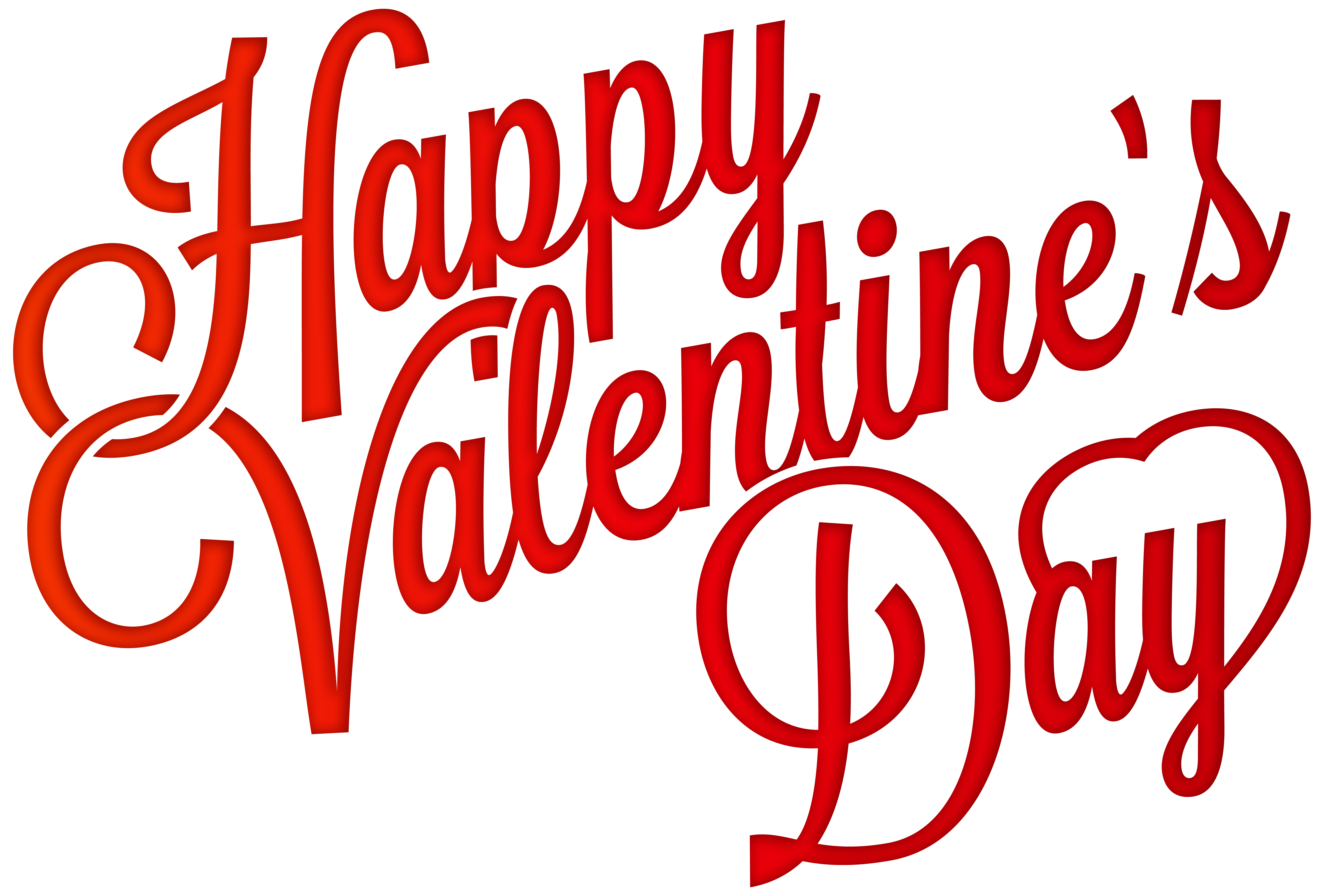 red happy valentine's day png clip-art image​ | gallery
